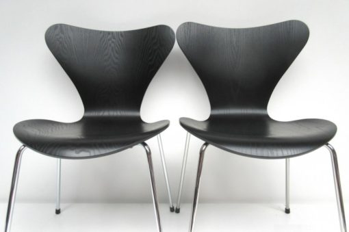 Vlinderstoel 2x Arne Jacobsen Zwart Lazuur-4