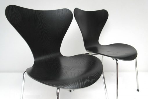 Vlinderstoel 2x Arne Jacobsen Zwart Lazuur-5
